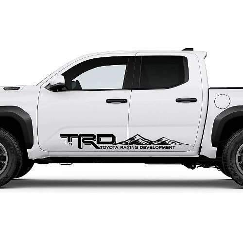 TRD Off Road Side Mountains Rocker Panel Decals Stickers for Toyota Tacoma 5
