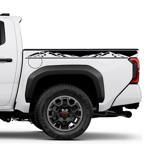 Mountains Bedside Truck Decals Stickers for Toyota Tacoma 4th Gen
 1