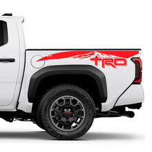 Autocollants Déco de Flanc de Plateau TRD off Road Mountains 2 pour Toyota Tacoma 3