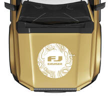 FJ Cruiser Topographic Map Wrap Hood Decal Sticker for Toyota FJ Cruiser
 2