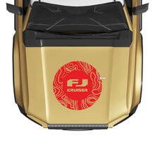 FJ Cruiser Topographic Map Wrap Hood Decal Sticker for Toyota FJ Cruiser
 3