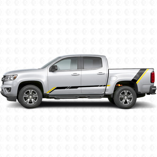Rising Accent Door & Bedside Vinyl Stripes for Chevrolet Colorado 2nd Gen 2015-2022