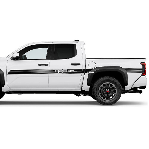 TRD off Road Doors Side Bedside Stripe Truck Decals Stickers for Toyota Tacoma 4th Gen
