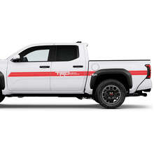 TRD Off Road Doors Side Bedside Racing Stripe Truck Decals Stickers 2 for Toyota Tacoma 4th Gen 3