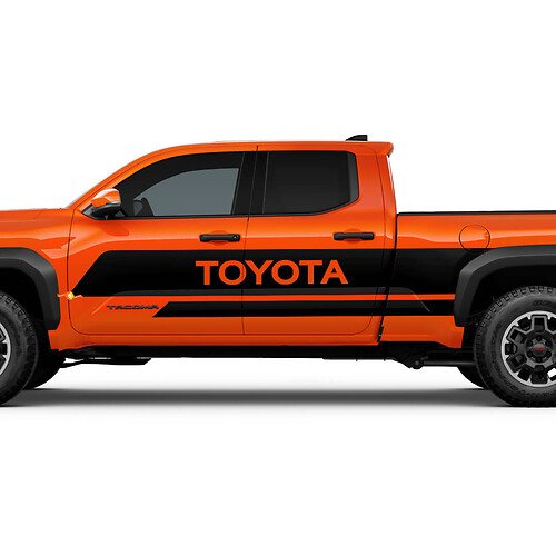 Doors Side Stripe Truck Decals Stickers for Toyota Tacoma
