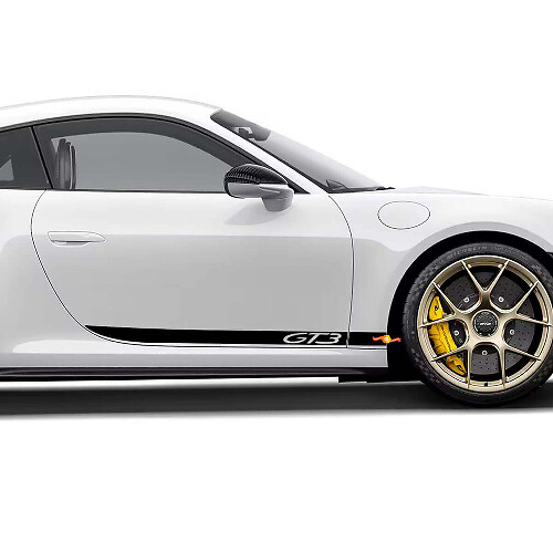 GT3 Style Stripes Side Vinyl Decal Sticker for Porsche 911
