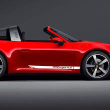 Side 911 Targa 4S Doors Stripes Kit Decal Sticker for Porsche 911 Targa 4S
 2