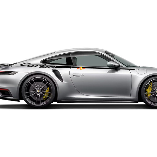Side 911 turbo 50 years Doors Stripes Kit Decal Sticker for Porsche 911
 1