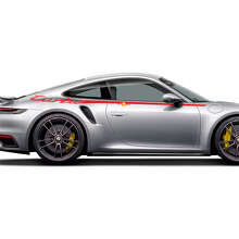 Side 911 turbo 50 years Doors Stripes Kit Decal Sticker for Porsche 911
 3