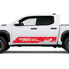 TRD Off Road Side Mountains Sun Rocker Panel Decals Stickers for Toyota Tacoma
 3