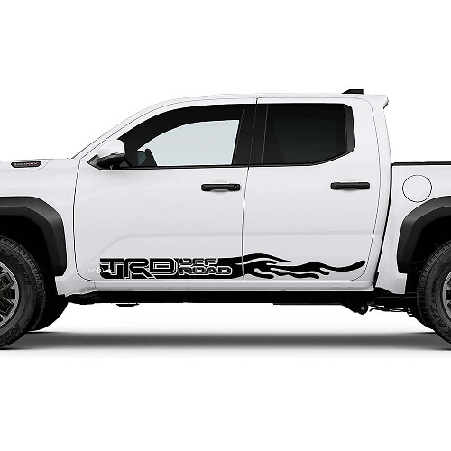 TRD Off Road Side Mountains Sun Rocker Panel Decals Stickers for Toyota Tacoma
