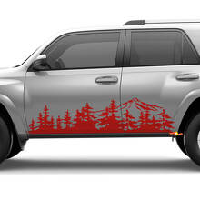 Mountains Trees Side Doors Panel Decals Stickers for Toyota 4Runner
 2