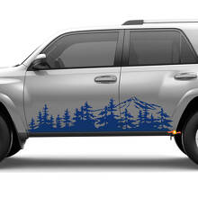 Mountains Trees Side Doors Panel Decals Stickers for Toyota 4Runner
 3