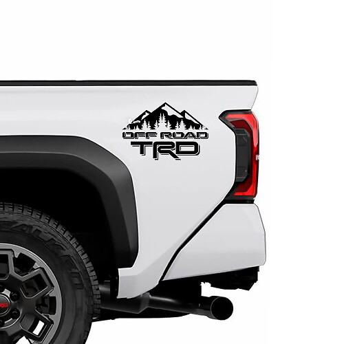 TRD Off Road Mountains BedSide Side Truck Decals Stickers for Toyota Tundra
