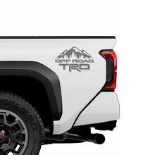 TRD Off Road Mountain Bedside Vinyl Decals for Toyota Trucks_2