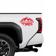 TRD Off Road Mountain Bedside Vinyl Decals for Toyota Trucks_3
