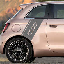 Rear Fender Stripe Decal side Graphics stripes for Fiat 500
 2