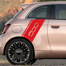 Rear Fender Stripe Decal side Graphics stripes for Fiat 500
 3