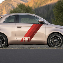 Door Flag Stripe Decal side Graphics stripes for Fiat 500
 3