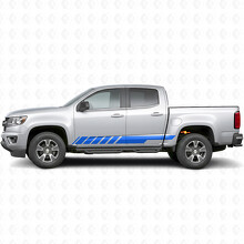 Slanted Racing Door & Rocker Panel Vinyl Stripes for Chevrolet Colorado 2nd Gen 2015-2022_5