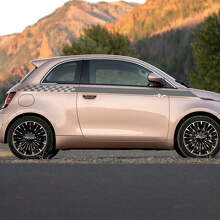 Rocker Panel checkered Stripe Decal side Graphics stripes for Fiat 500
 2