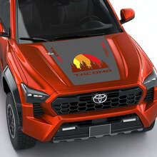 TRD Off Road Vintage Retro Heritage Stripes Wrap Hood Decal Sticker for Toyota Tacoma fourth-generation
 2