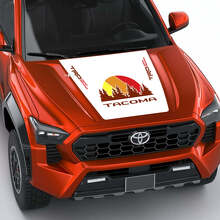 TRD Off Road Vintage Retro Heritage Stripes Wrap Hood Decal Sticker for Toyota Tacoma fourth-generation
 3