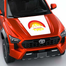 TRD Mountains Vintage Retro Heritage Sun Stripes Hood decal Sticker for Toyota Tacoma 4th gen
 2