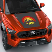 TRD Mountains Vintage Retro Heritage Sun Stripes Hood decal Sticker for Toyota Tacoma 4th gen
 3