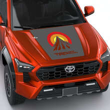 TRD Mountains Vintage Retro Stripes Bonnet Decal Sticker 4 for Toyota Tacoma 4th Gen 2