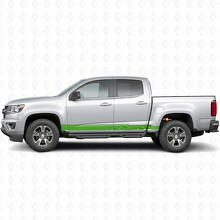 Angular Lightning Door & Rocker Panel Vinyl Stripes for Chevrolet Colorado 2nd Gen 2015-2022_6