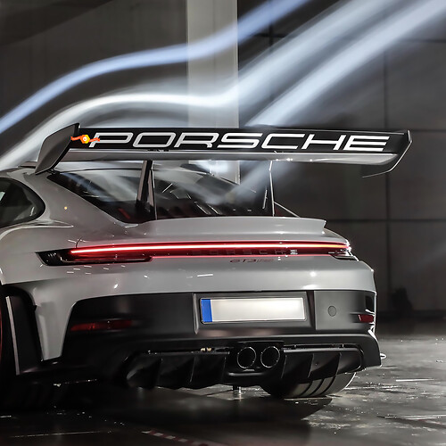 Weissach Rear Wing GT3 RS Spoiler Decal Sticker for Porsche GT3
