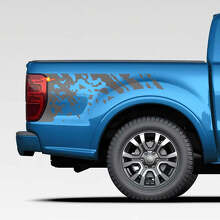 Distressed Splash Decal Graphics Decals Stickers for Ford Ranger
 3