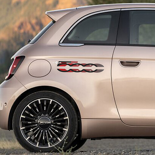 500 Autocollant Sticker Graphics latéraux pour Fiat 500

