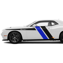 Racing Style Side Stripes Vinyl Decals Kit For Dodge Challenger_2