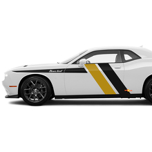 Racing Style Side Stripes Vinyl Decals Kit For Dodge Challenger_3