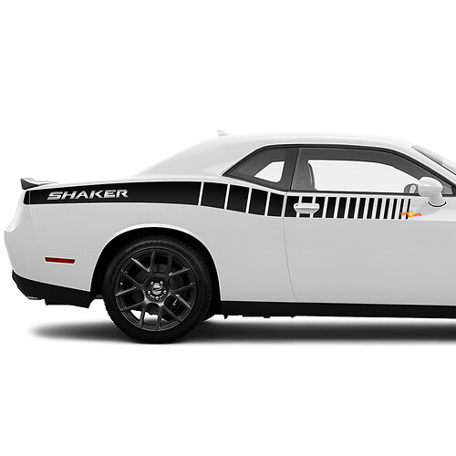 Shaker Side Accent Stripes Decals Stickers For Dodge Challenger

