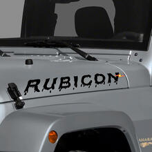 Custom Text Hood Side Decal Rubicon Unlimited for Jeep Wrangler
 2