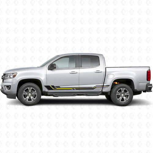 Parallel Accent Door & Rocker Panel Vinyl Stripes for Chevrolet Colorado 2nd Gen 2015-2022