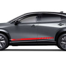 Sides Racing Logo Accent Stripes Graphics Decal Kit 3 for Nissan ARIYA 3