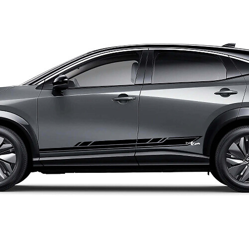 Sides Racing Stripes Graphics Decal Kit for Nissan ARIYA
