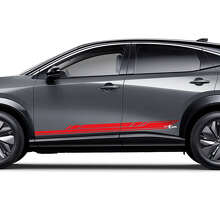 Geometric Sides Racing Accent Stripes Graphics Decal Kit for Nissan ARIYA 3