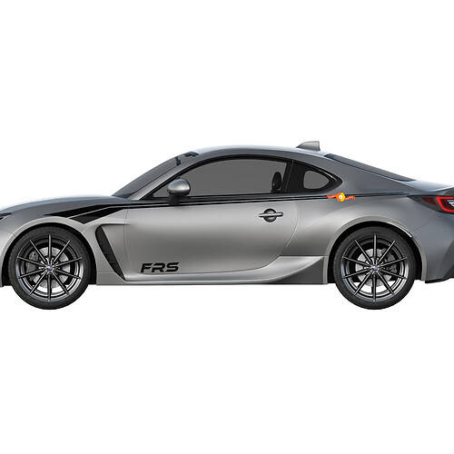Pair of Racing Stripes Vinyl Decal Stickers for Toyota Scion Fr-S
