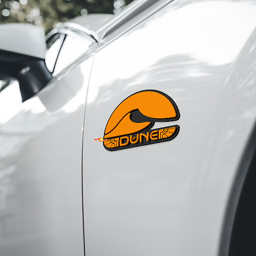 Sahara Dunes Guardabarros Insignias Emblema de Portón 3D para Jeep Dodge etc