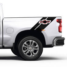 Side Bed Stripes off-road 4x4 Decals Stickers 2 colours for Chevrolet Bed
 2