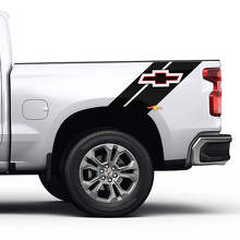 Side Bed Stripes off-road 4x4 Decals Stickers 2 colours for Chevrolet Bed
 2