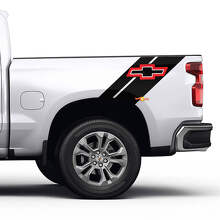 Side Bed Stripes off-road 4x4 Decals Stickers 2 colours for Chevrolet Bed
 3