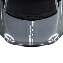 500 Hood Stripe Decal Sticker Graphics for Fiat 500
 2