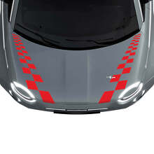 500 Dual Checkered Hood Stripe Decal Sticker Graphics for Fiat 500
 3