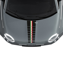 Tri Stripes Flag Hood Stripe Decal Sticker Graphics for Fiat 500
 3